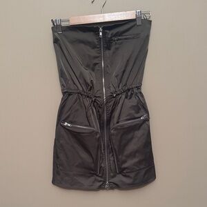 Zara Strapless Brown Dress